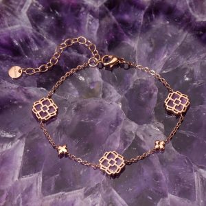 Midsommar Armband (Amethyst/Rosé)
