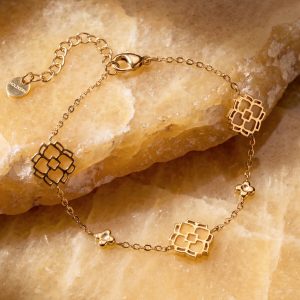 Midsommar Armband (Aventurin/Gold)