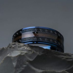 Numerary Ring (Walnuss/Blau)