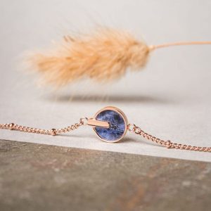 Opacity Armband (Blauer Marmor/Rosé)