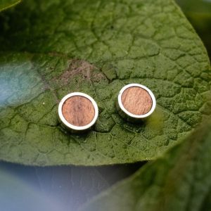 Pigment Ohrringe (Koa/Silber)