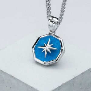 Polarstar Halskette (Apatit/Silber)