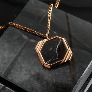 Scalar Halskette (Marmor/Gold)