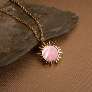 Shade Halskette (Rosa Perlmutt/Gold)