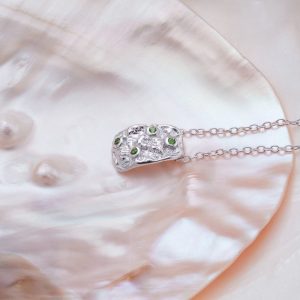 Silverstream Halskette (Diopsid/Silber)
