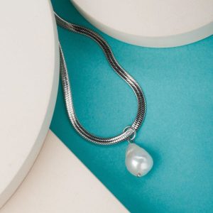 Summersweet Halskette (Barockperle/Silber)