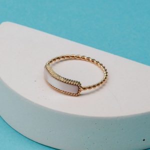Summersweet Ring (Rosa Perlmutt/Gold)