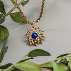 Suncatcher Halskette (Lapislazuli/Gold)