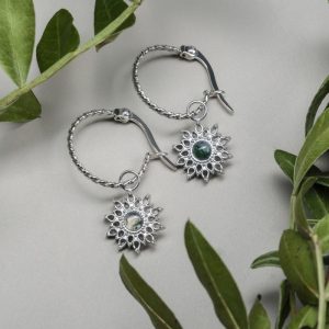 Suncatcher Ohrringe (Marmor/Silber)