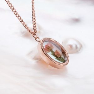 Wildflower Halskette (Blume/Rosé)